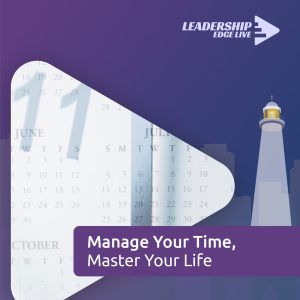 Time management course visual for leadership productivity and focus