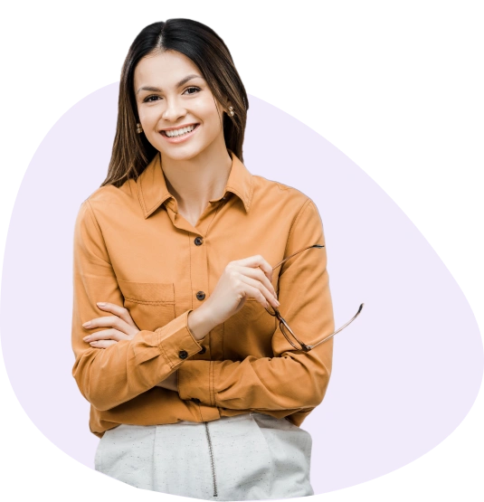 Confident young professional smiling while representing leadership development